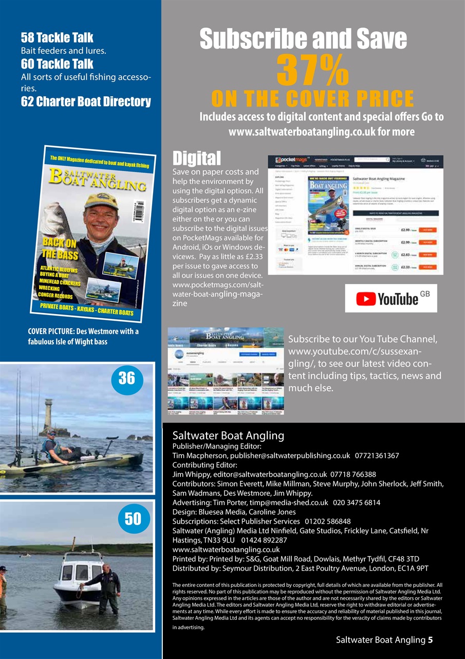 Saltwater Boat Angling Preview Pages