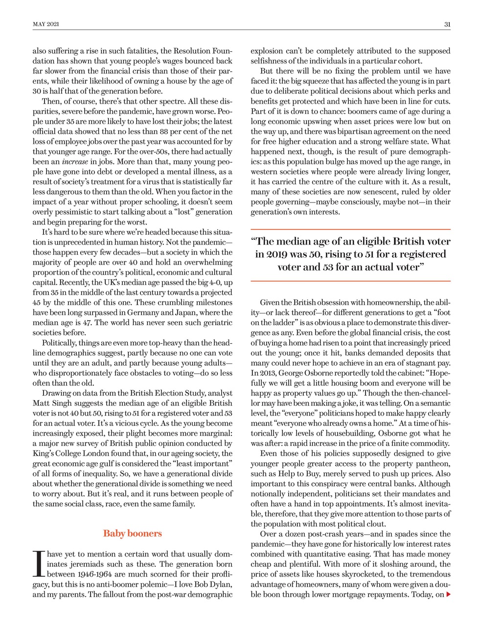 Prospect Magazine Preview Pages