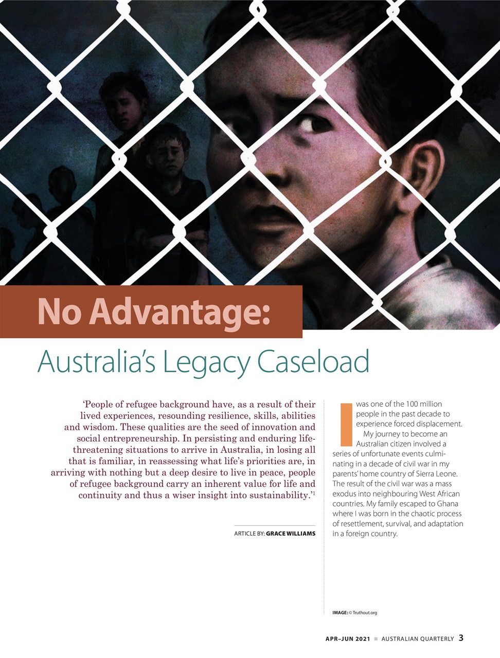 AQ: Australian Quarterly Preview Pages