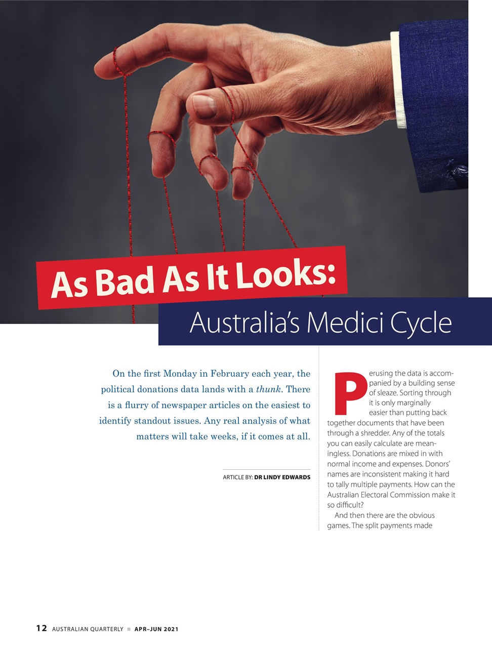 AQ: Australian Quarterly Preview Pages