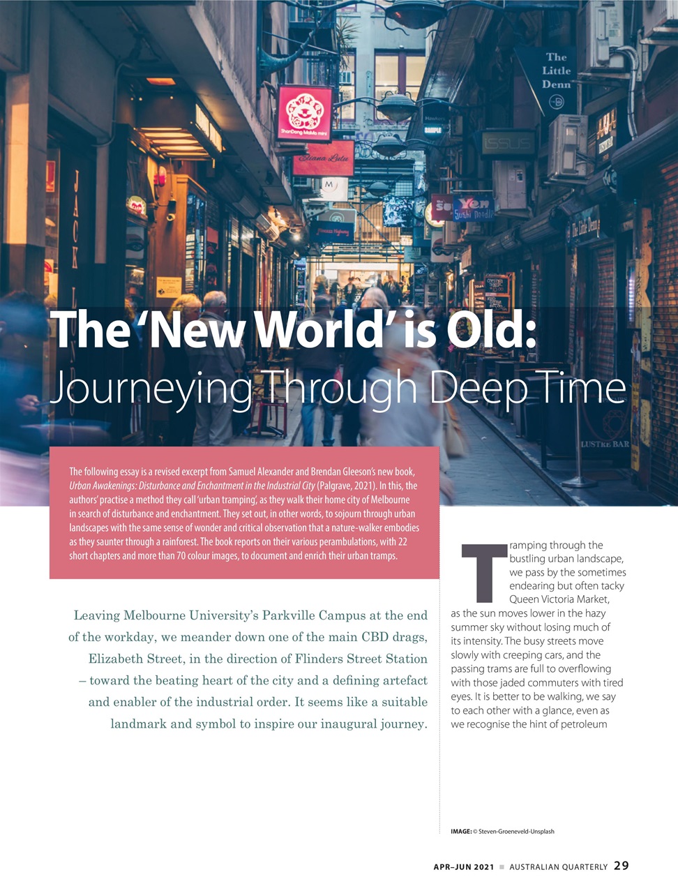 AQ: Australian Quarterly Preview Pages