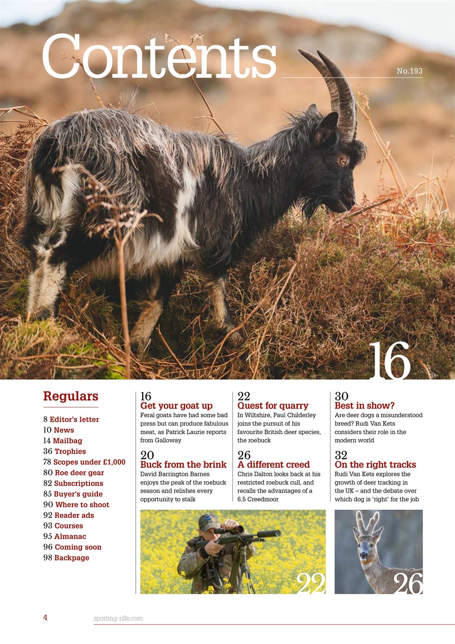 Sporting Rifle Preview Pages