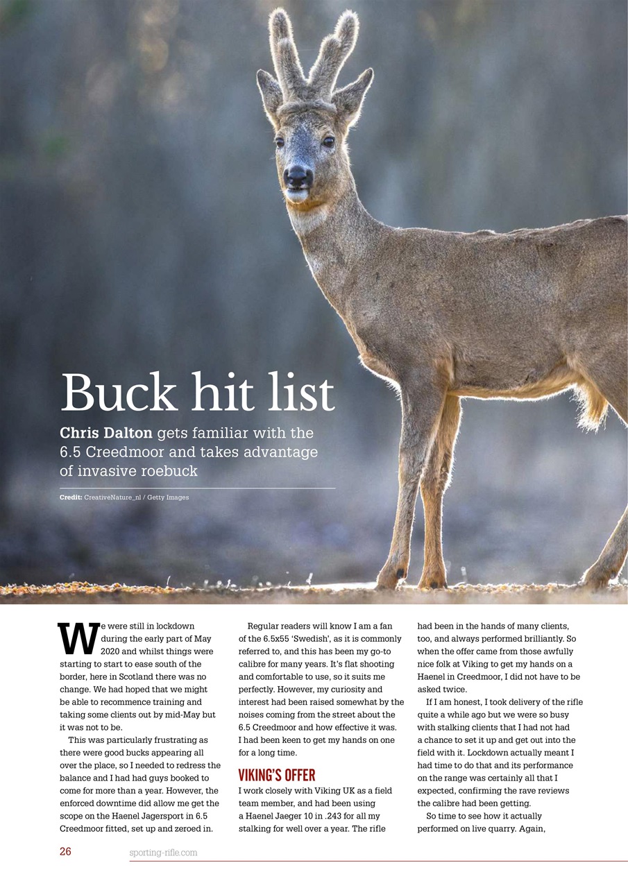 Sporting Rifle Preview Pages