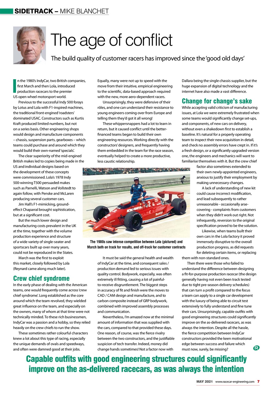 Racecar Engineering Preview Pages