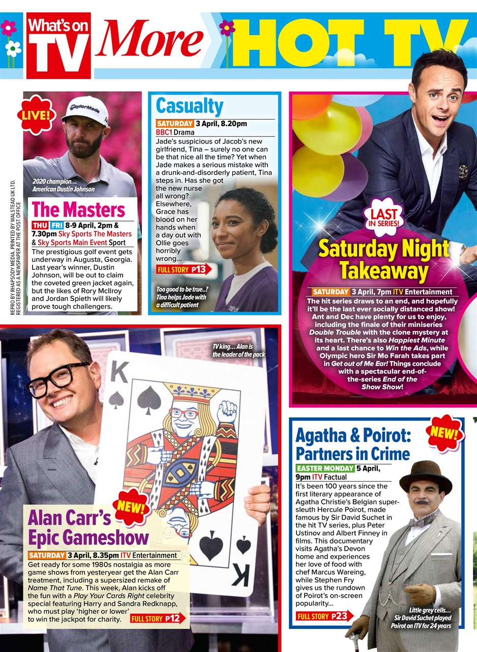 What's on TV Preview Pages