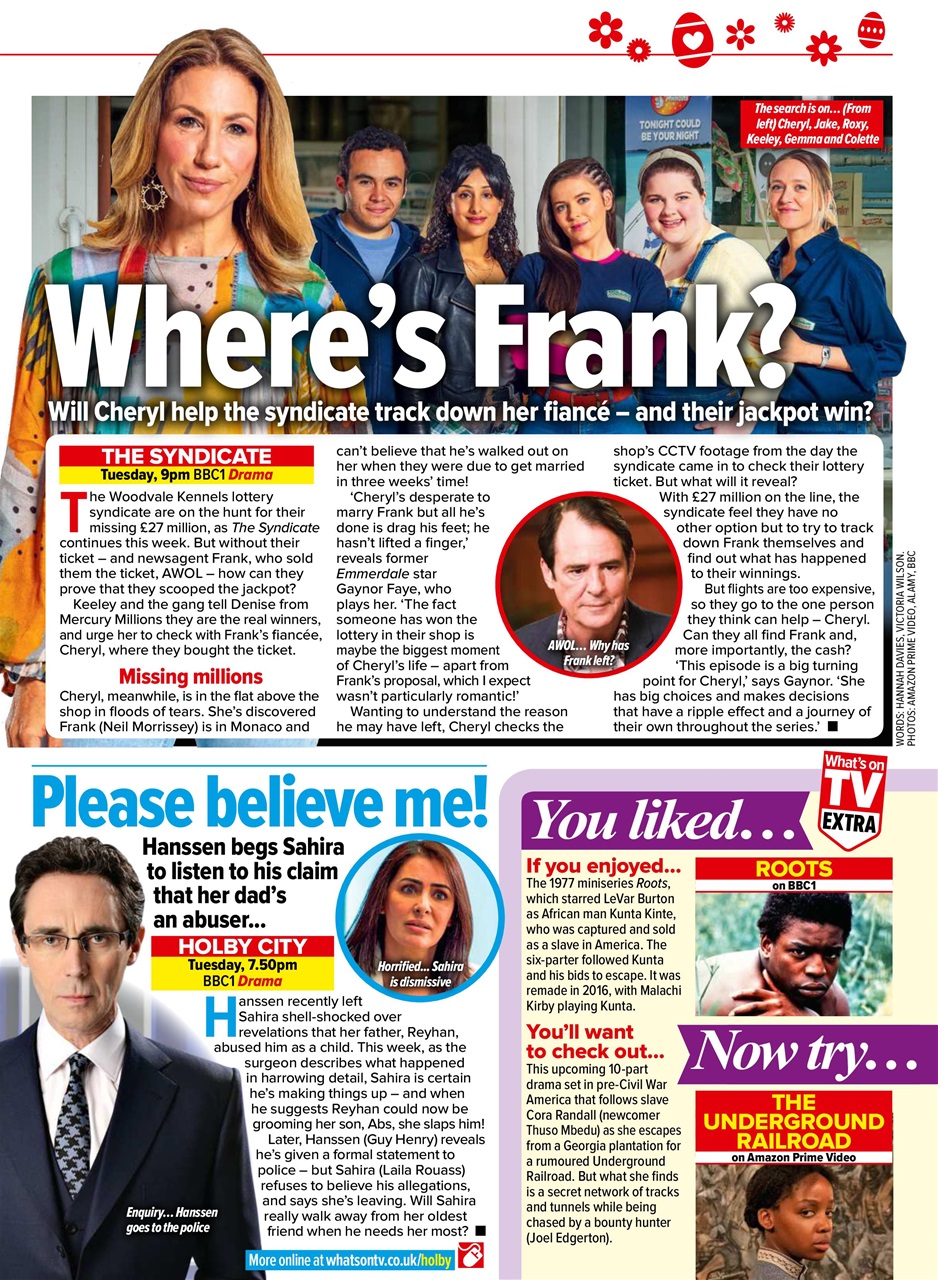 What's on TV Preview Pages