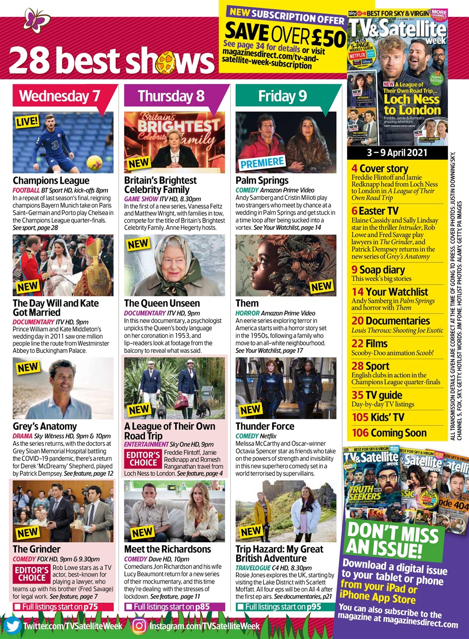 TV & Satellite Week Preview Pages