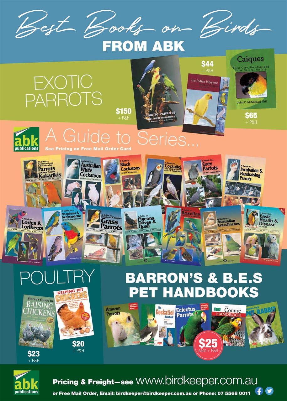 Australian Birdkeeper Magazine Preview Pages