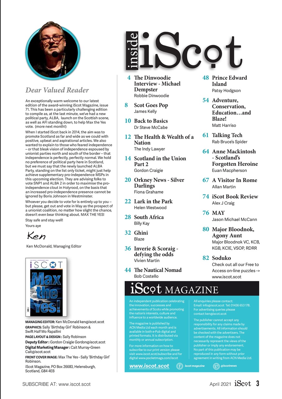 iScot Magazine Preview Pages