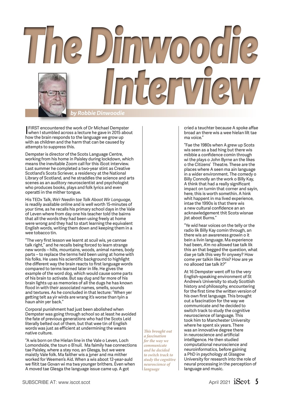 iScot Magazine Preview Pages