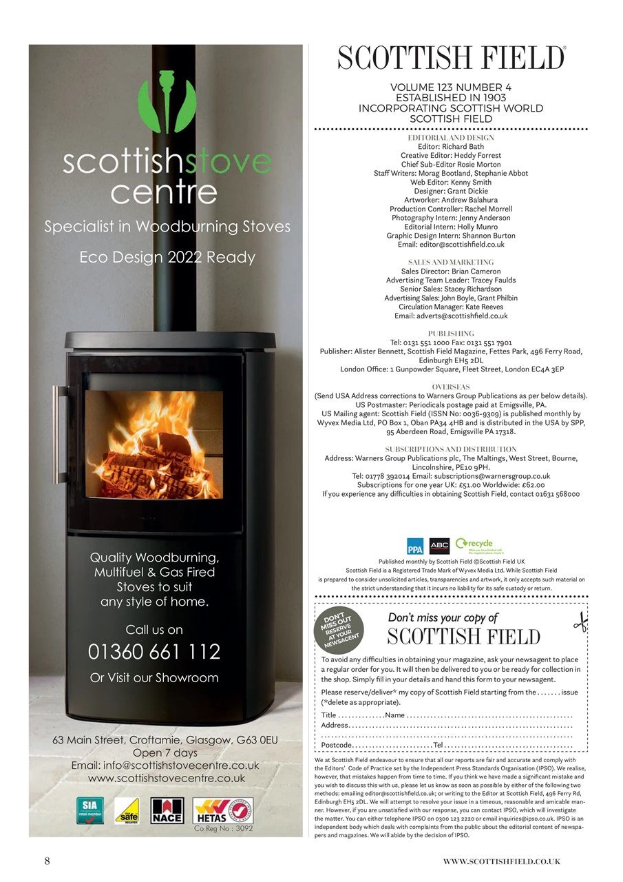 Scottish Field Preview Pages