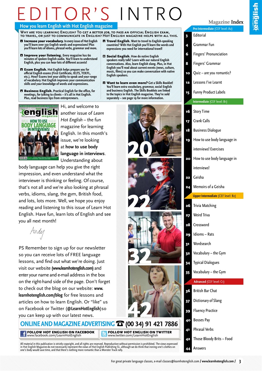 Learn Hot English Preview Pages
