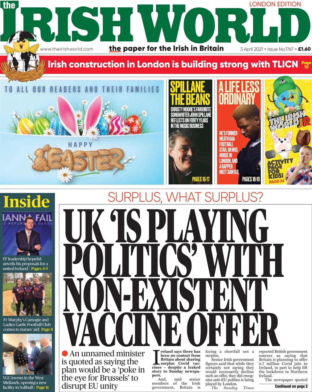 Irish World Preview Pages