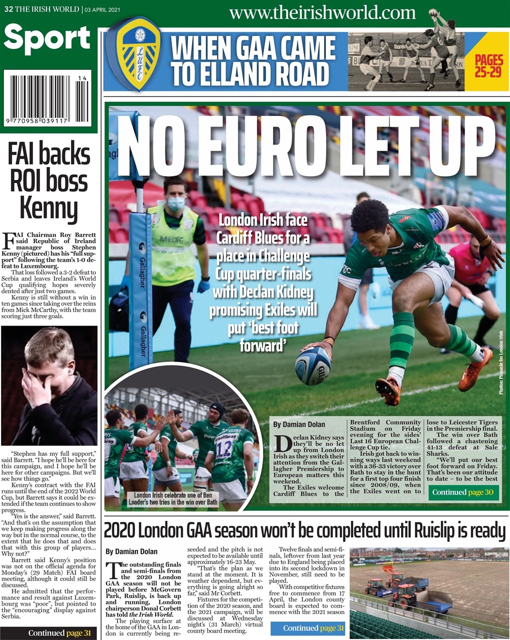 Irish World Preview Pages