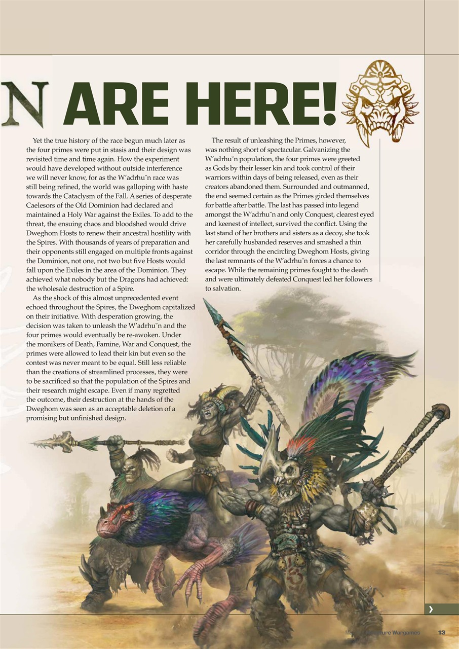 Miniature Wargames Preview Pages