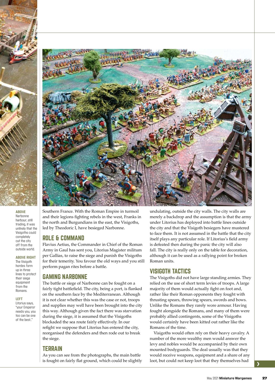 Miniature Wargames Preview Pages