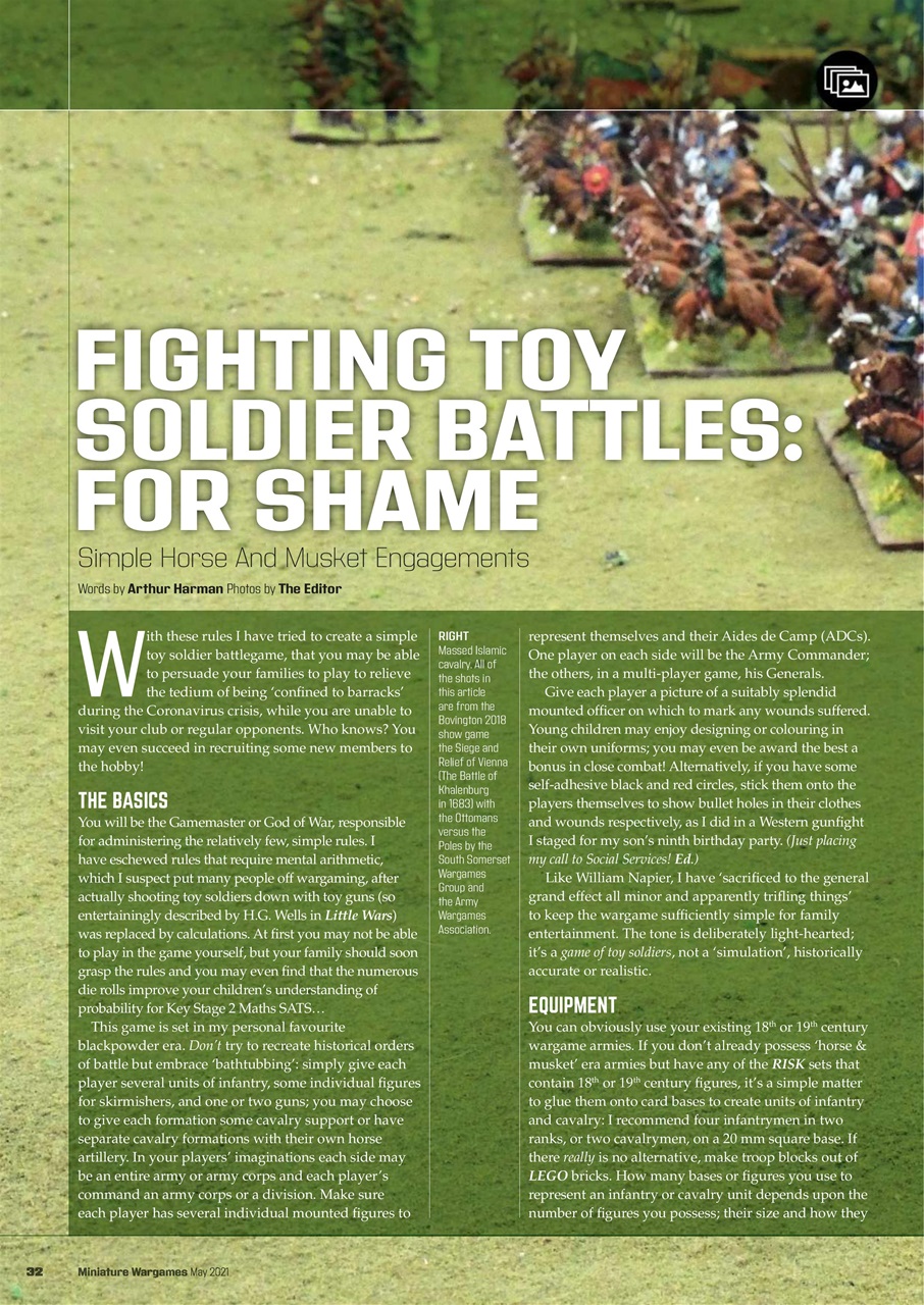 Miniature Wargames Preview Pages