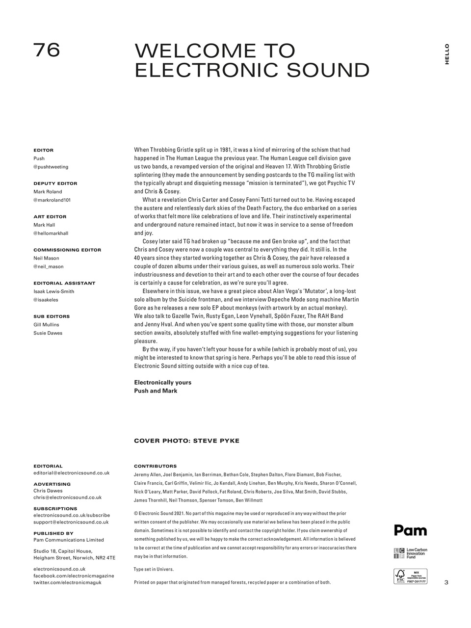 Electronic Sound Preview Pages