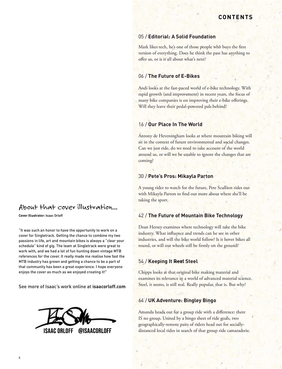 Singletrack Preview Pages