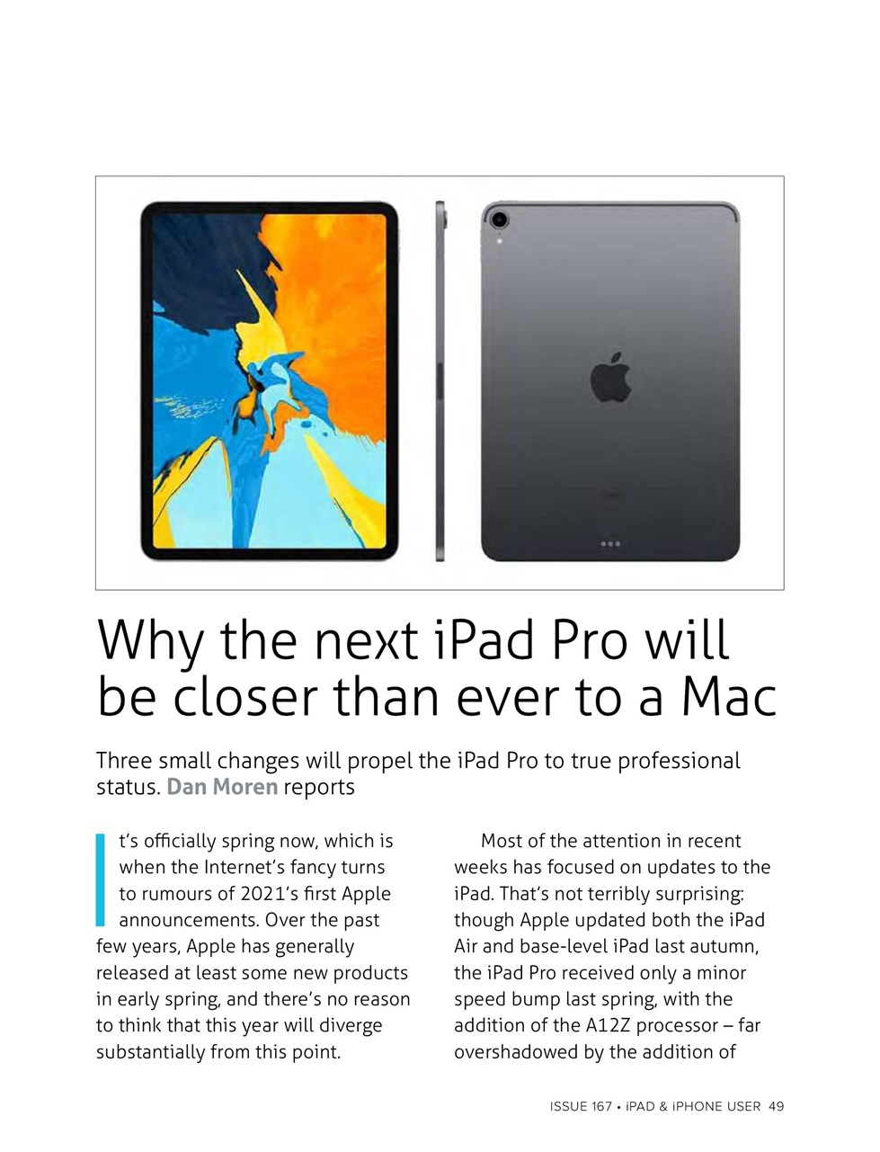 iPad and iPhone User Preview Pages