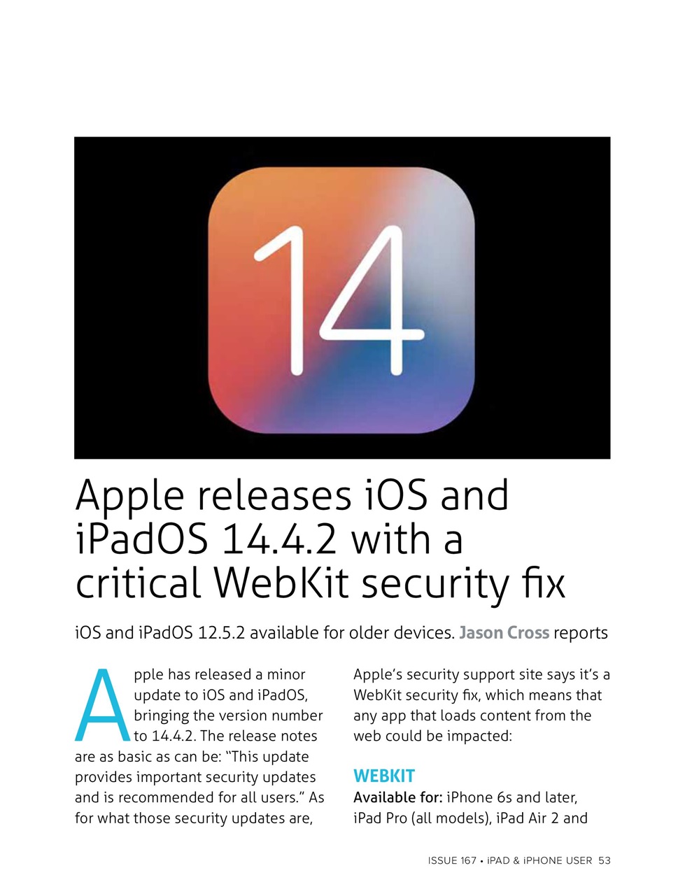 iPad and iPhone User Preview Pages