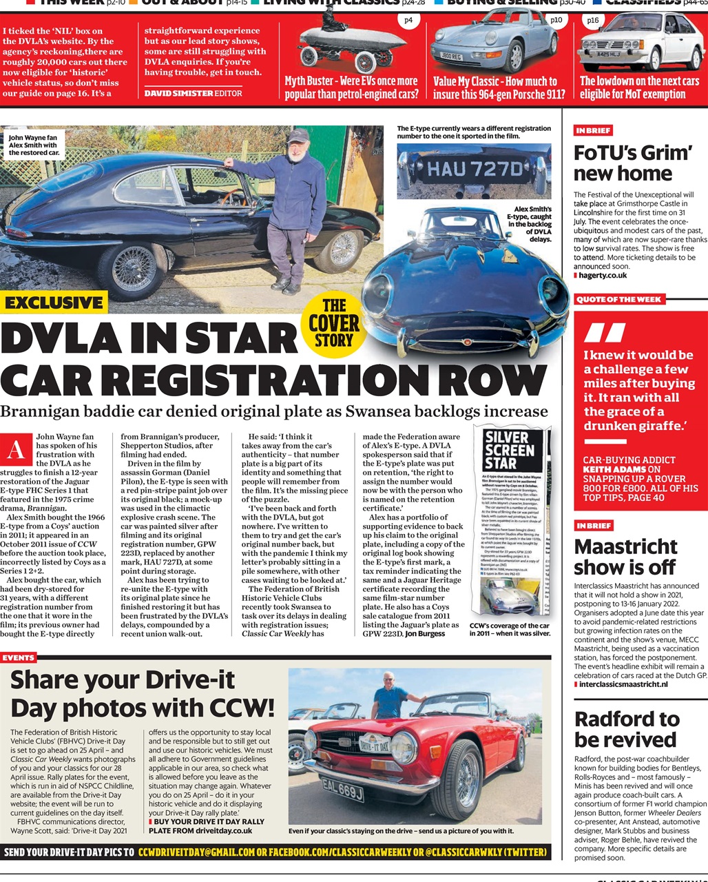 Classic Car Weekly Preview Pages