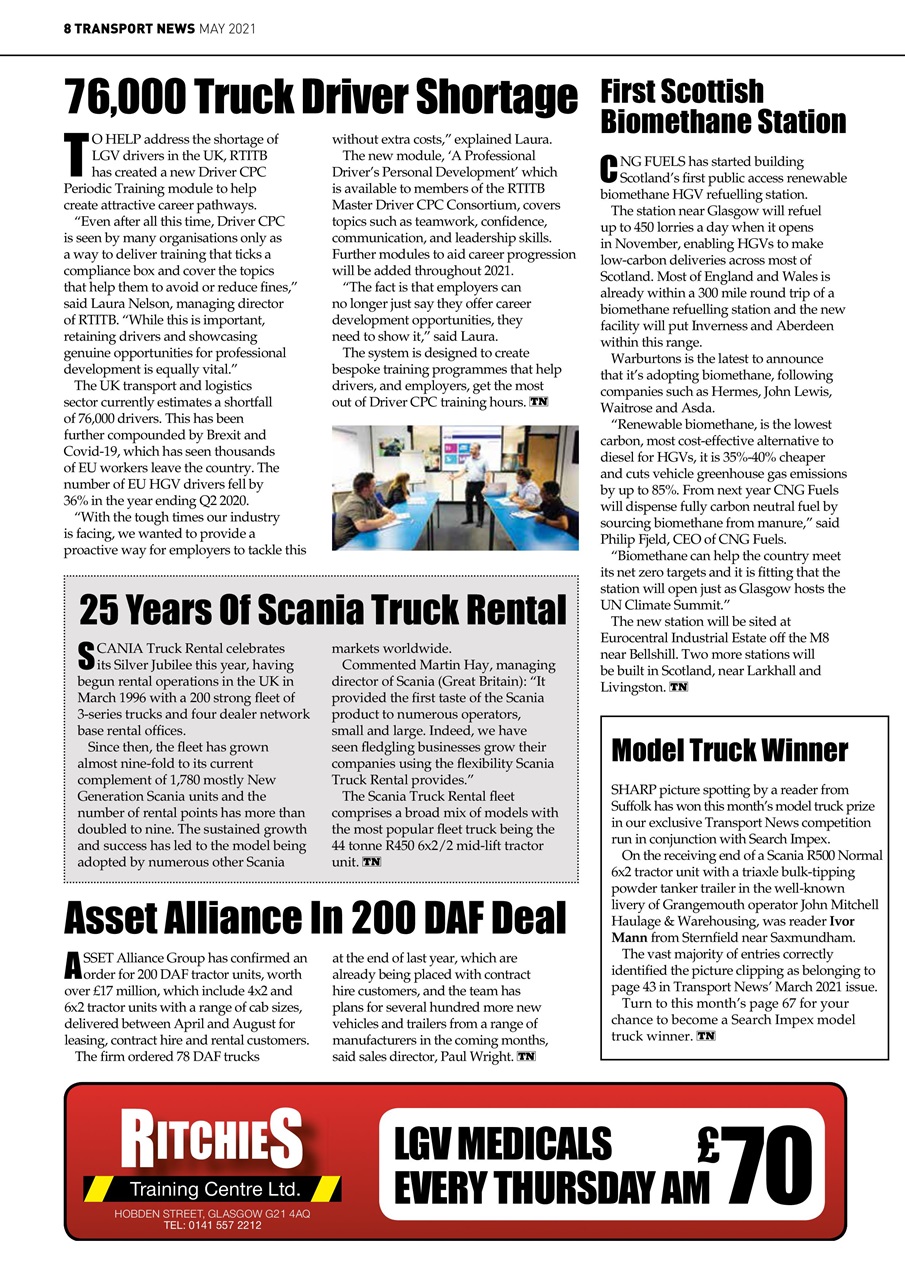 Transport News Preview Pages