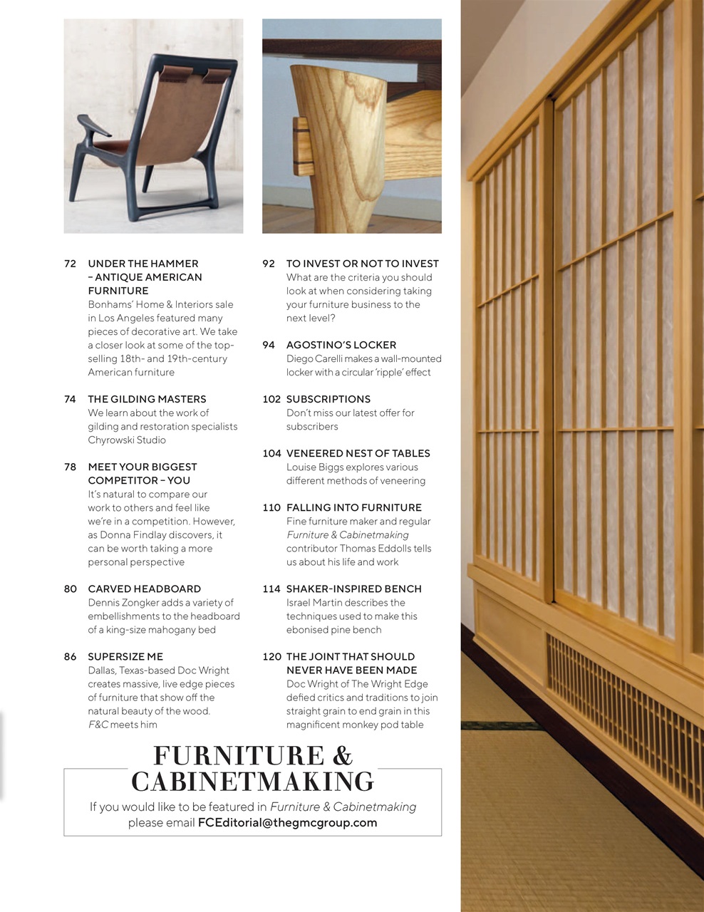 Furniture & Cabinetmaking Preview Pages