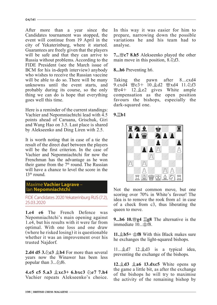 British Chess Magazine Preview Pages