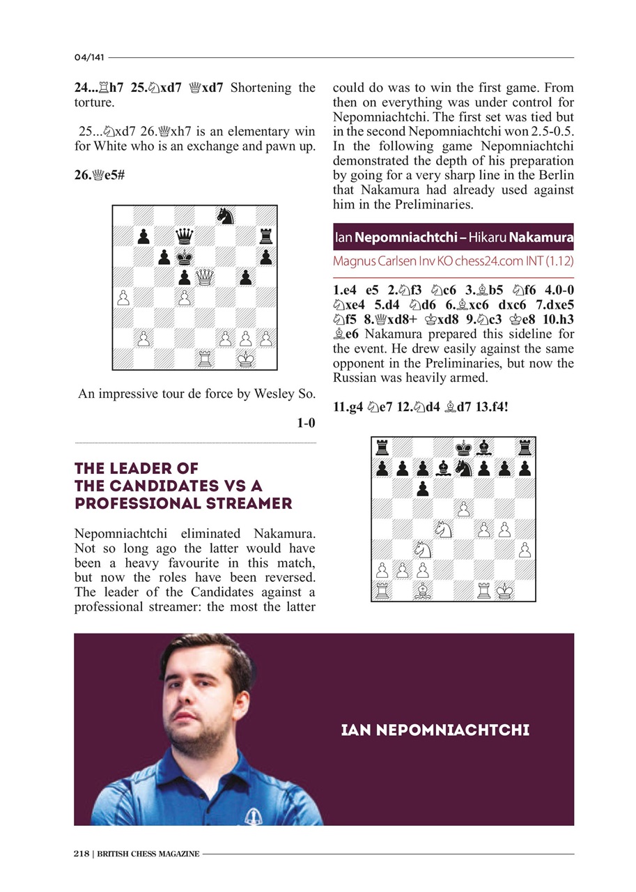 British Chess Magazine Preview Pages