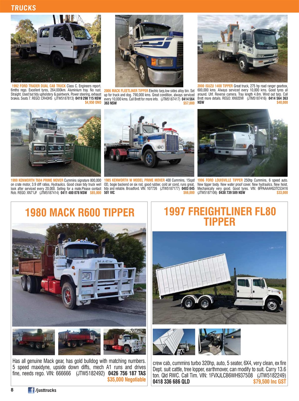 JUST TRUCKS Preview Pages