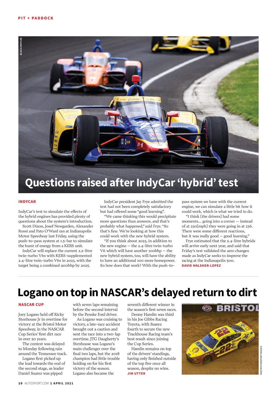 Autosport Preview Pages
