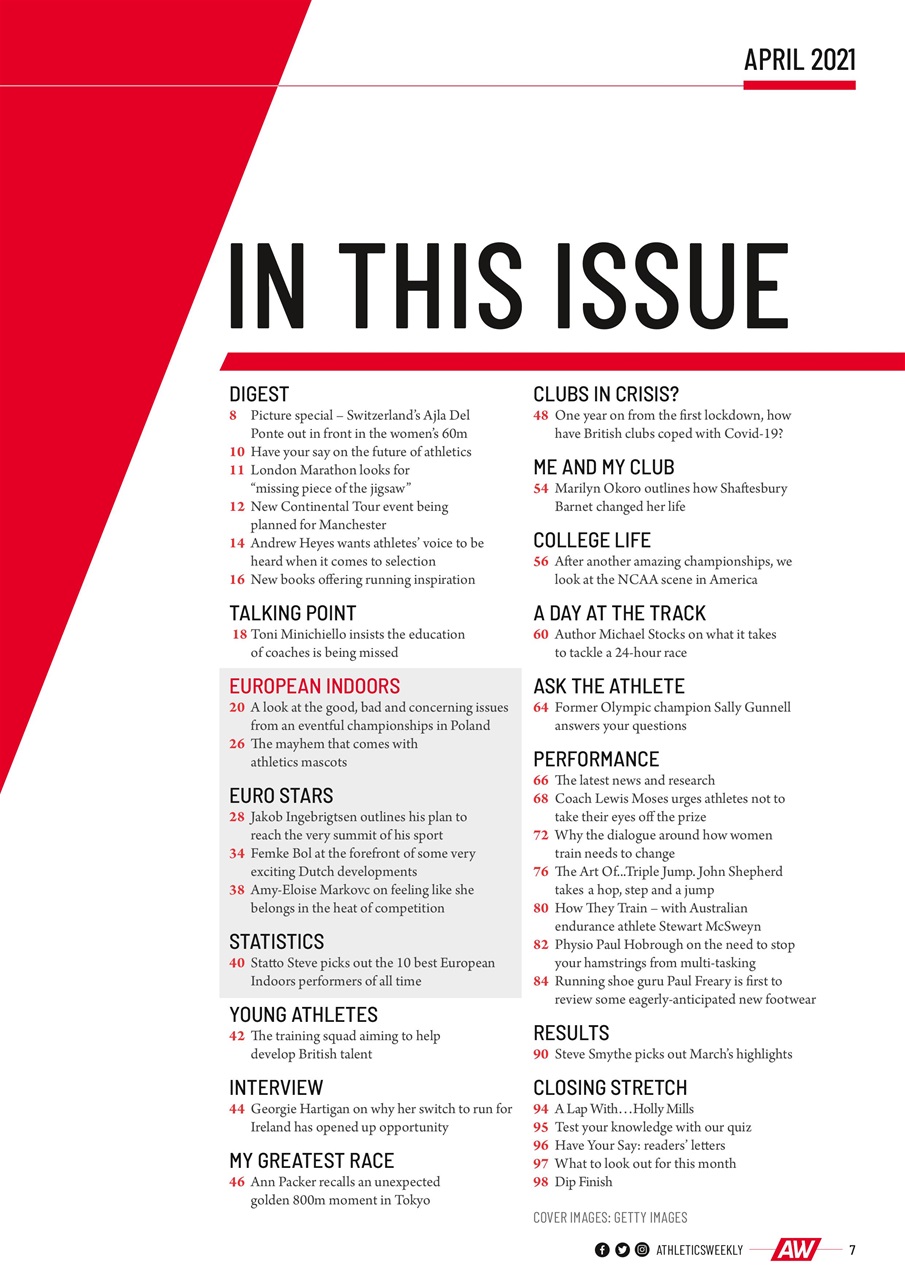AW – Athletics Weekly Magazine Preview Pages