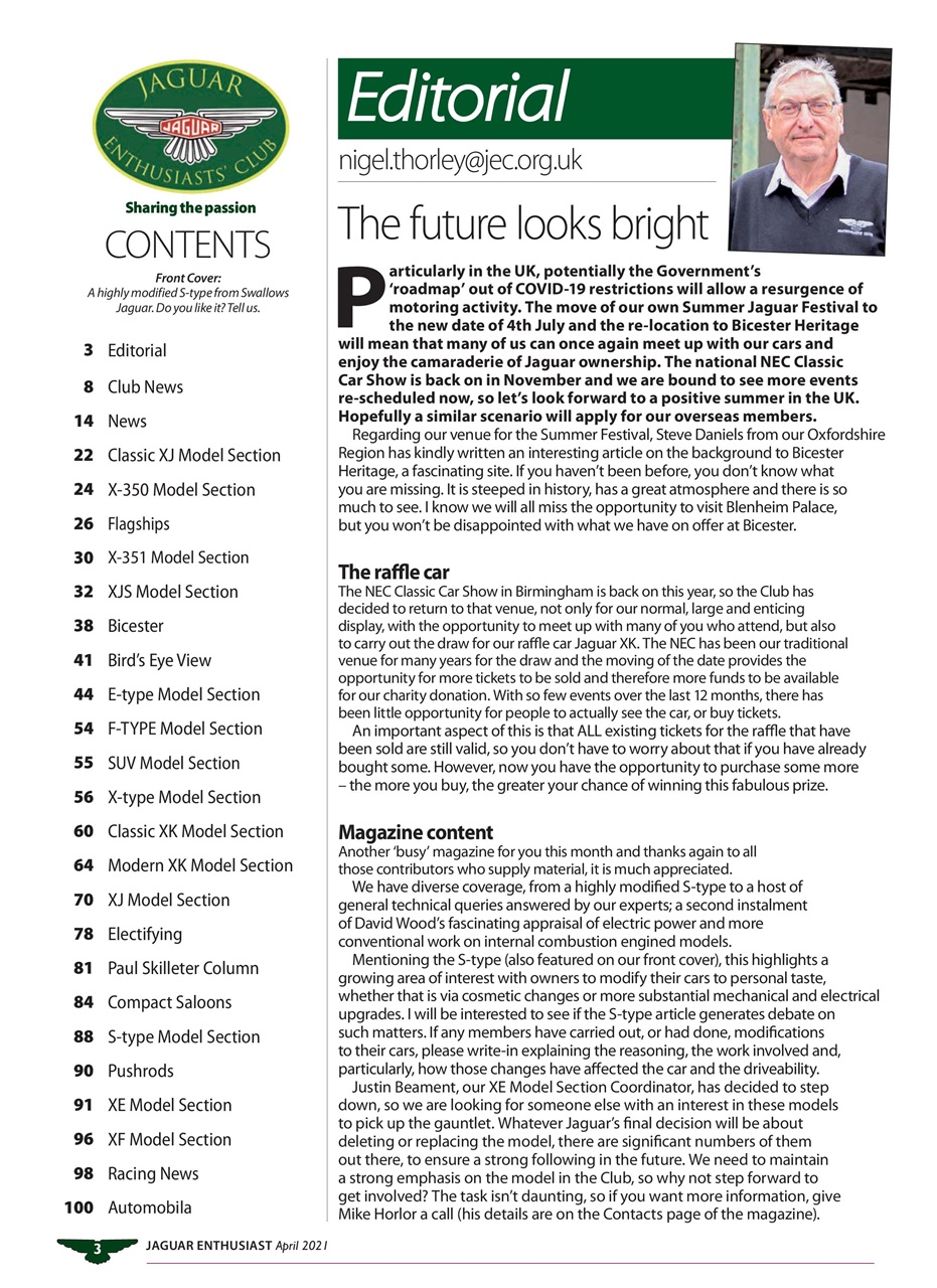 Jaguar Enthusiast Preview Pages