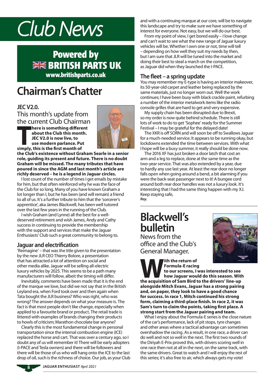 Jaguar Enthusiast Preview Pages