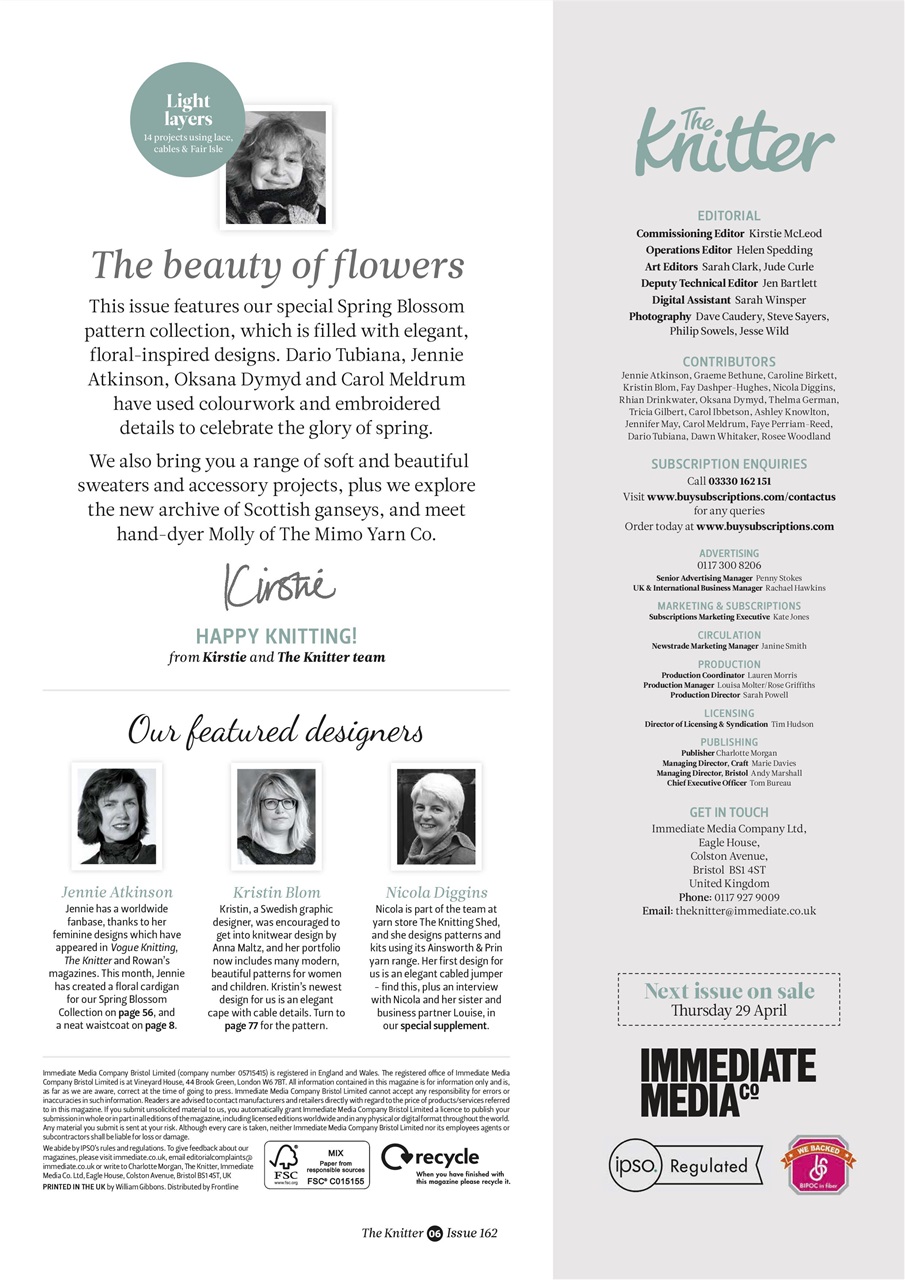 The Knitter Preview Pages