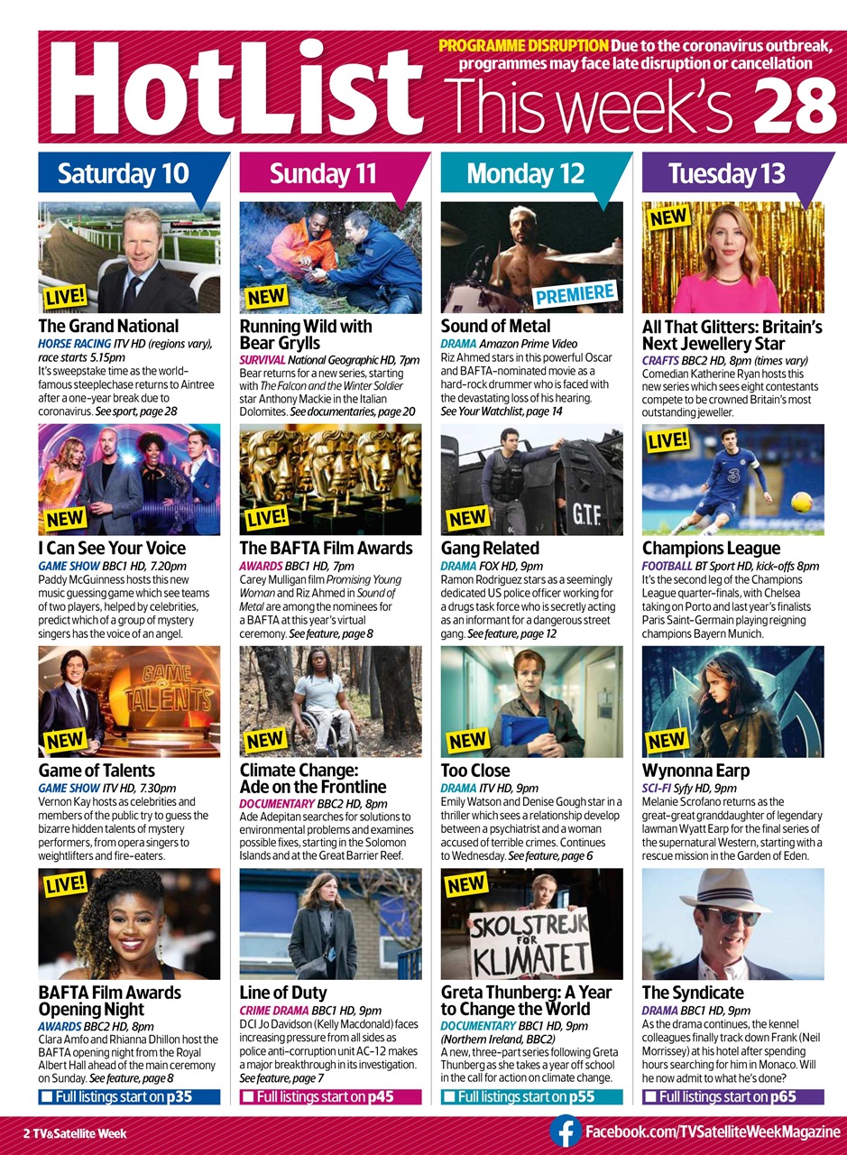 TV & Satellite Week Preview Pages