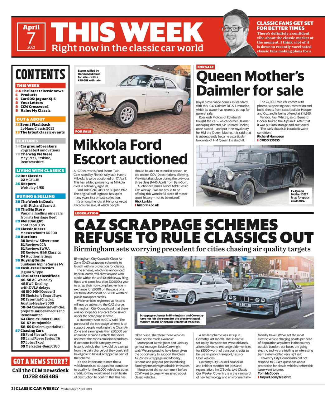 Classic Car Weekly Preview Pages