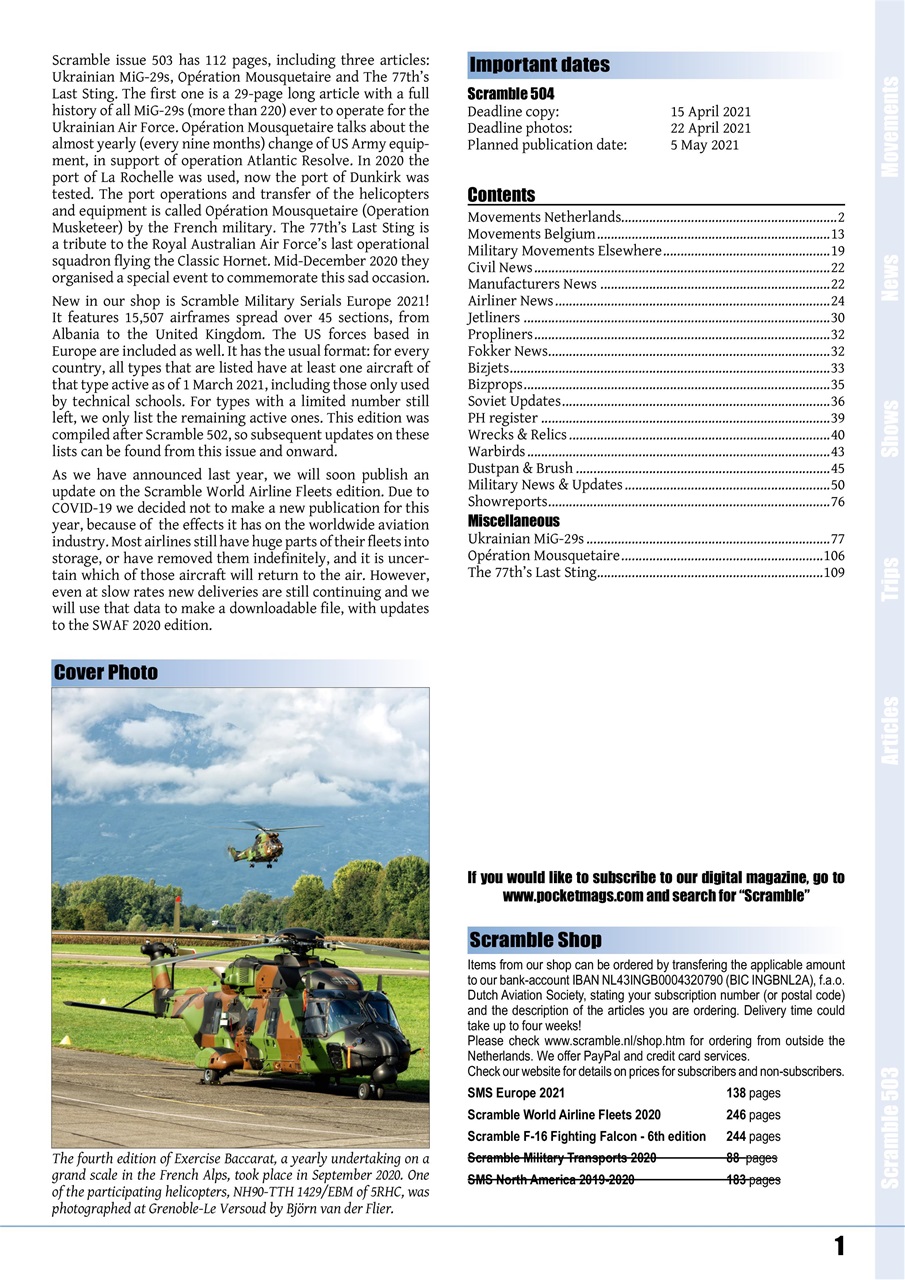 Scramble Magazine Preview Pages