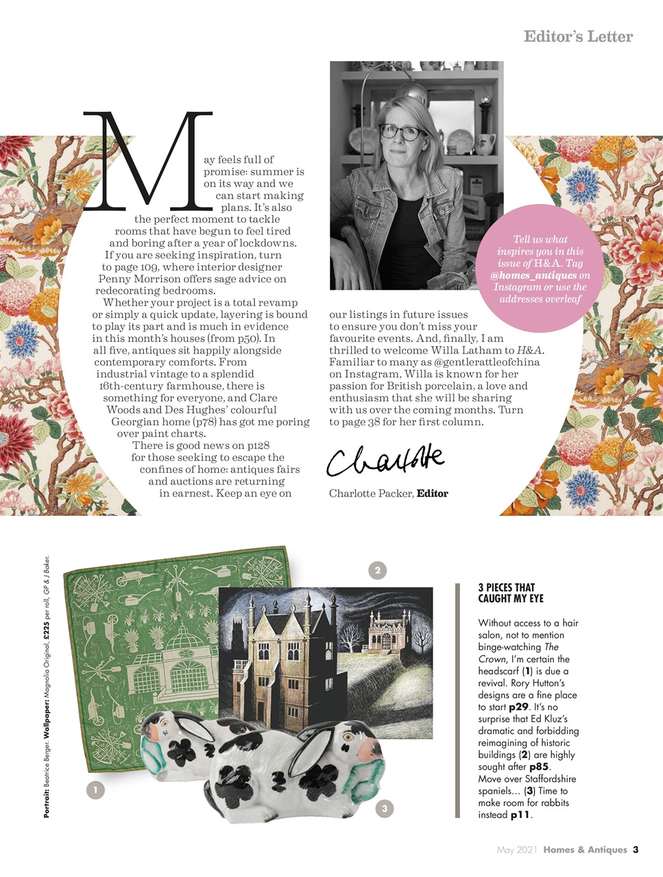 Homes & Antiques Magazine Preview Pages