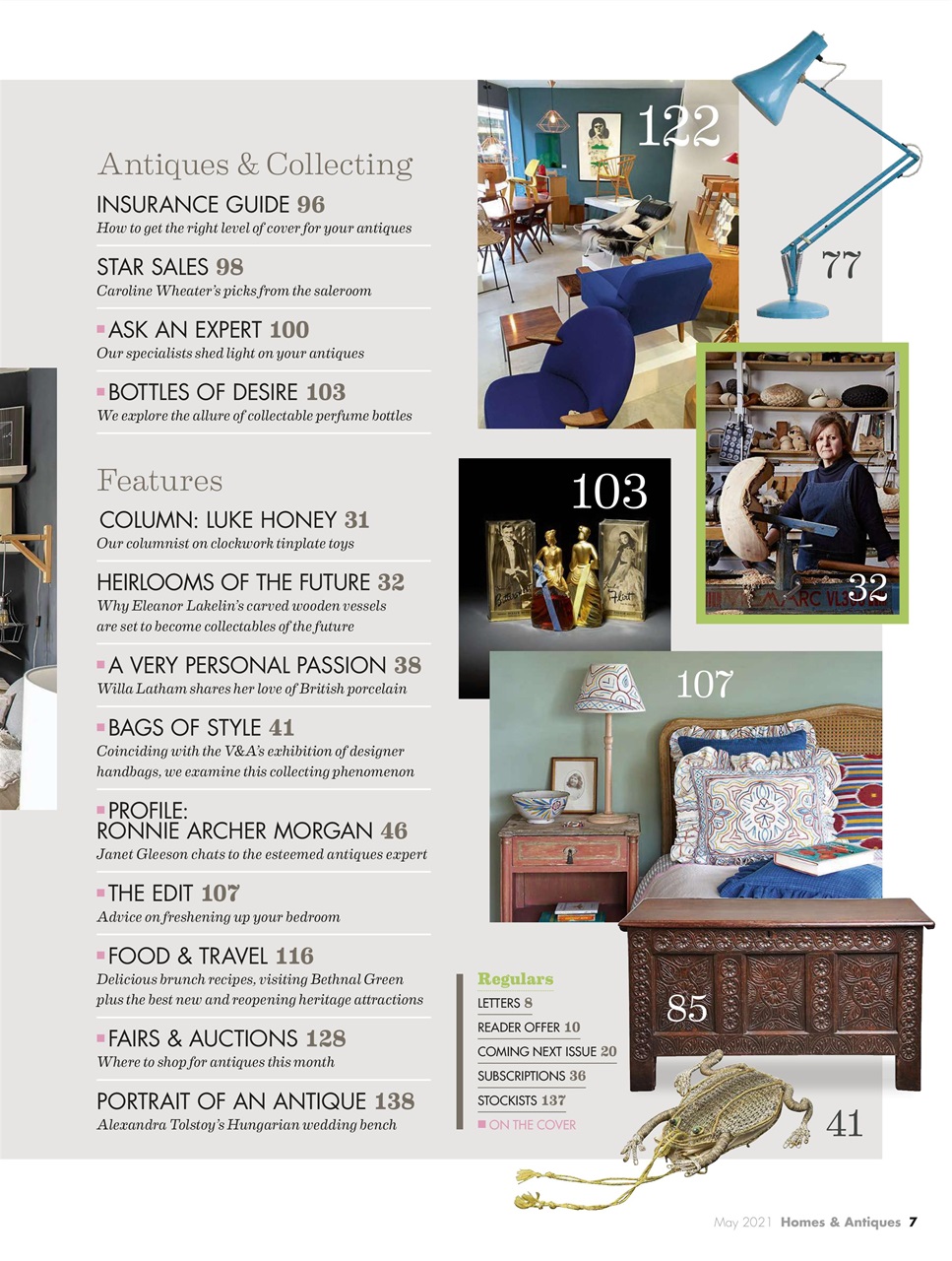 Homes & Antiques Magazine Preview Pages