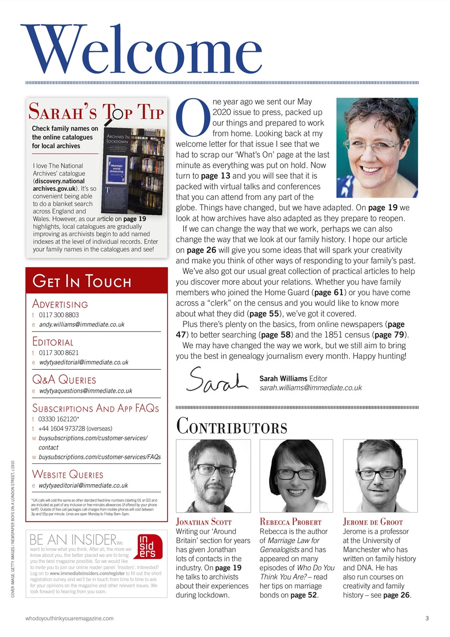 Who Do You Think You Are? Preview Pages