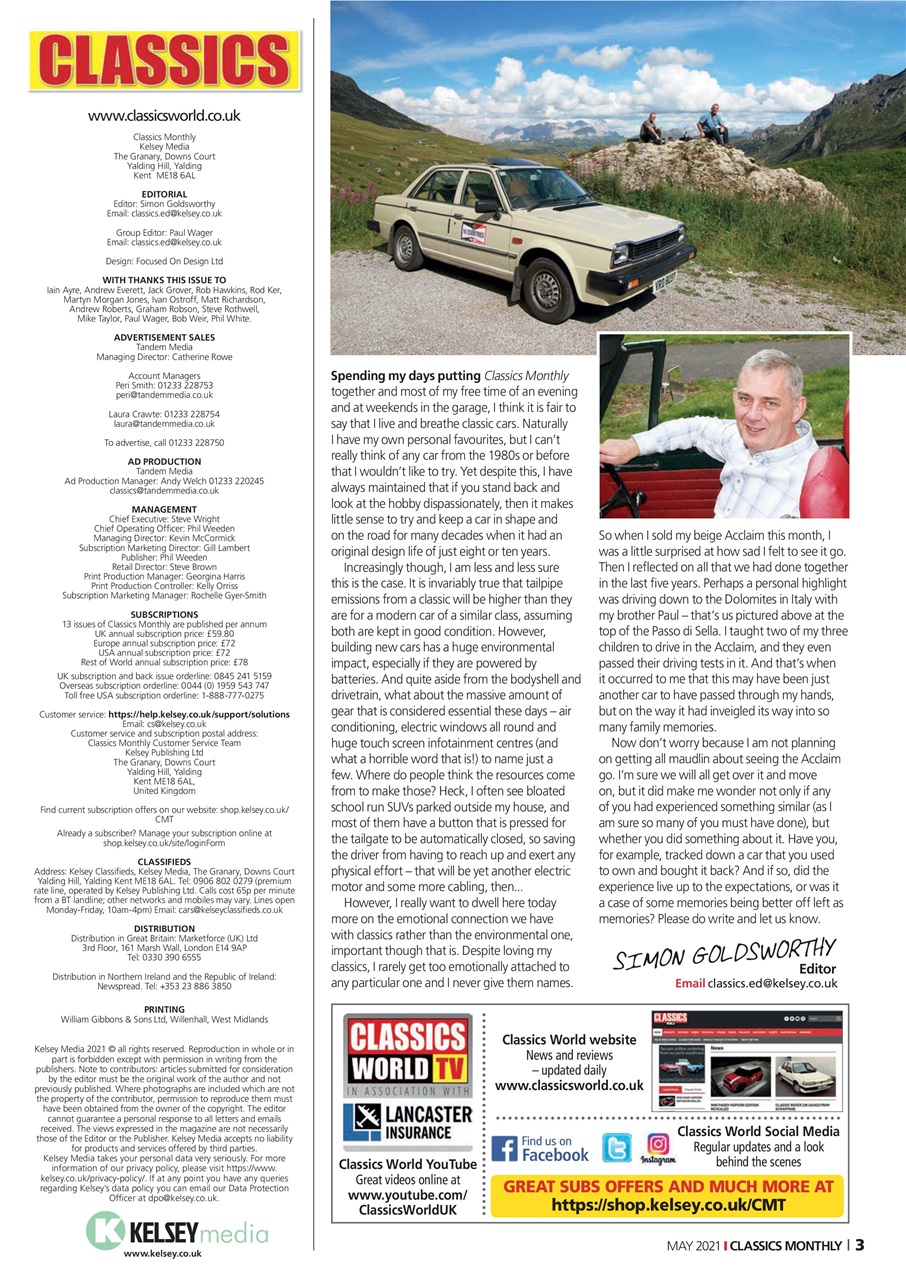 Classics World Preview Pages