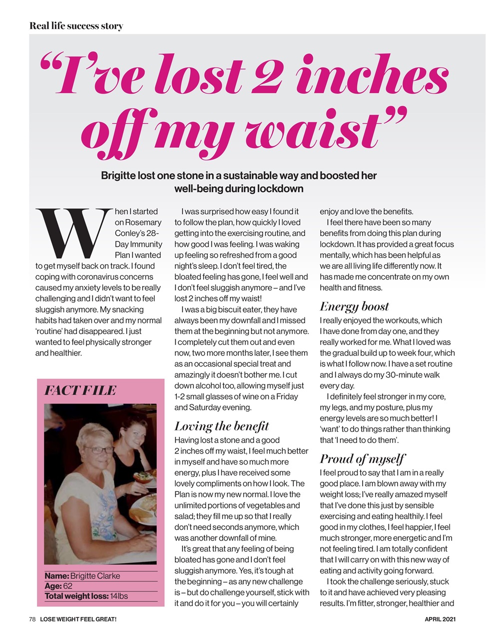 Lose Weight Feel Great Preview Pages