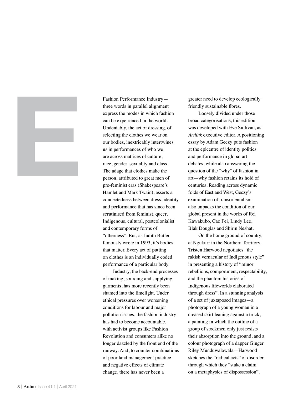 Artlink Magazine Preview Pages