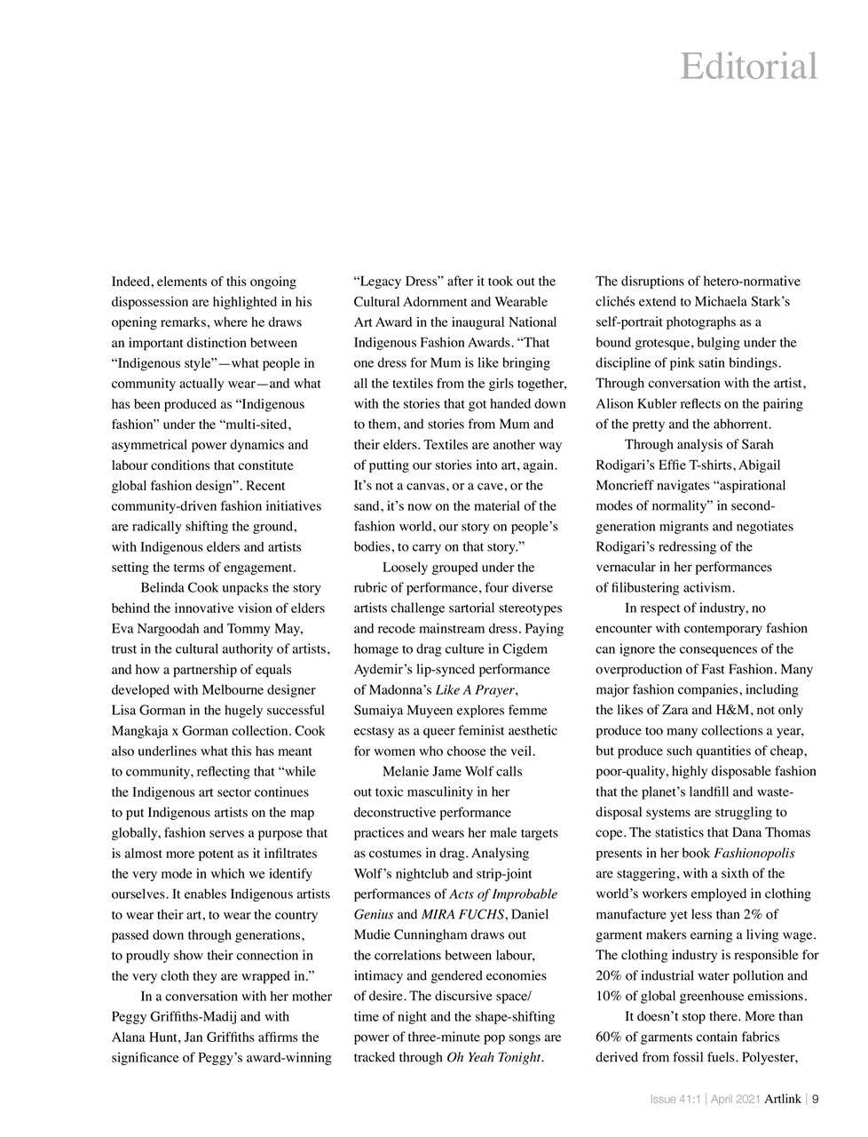 Artlink Magazine Preview Pages