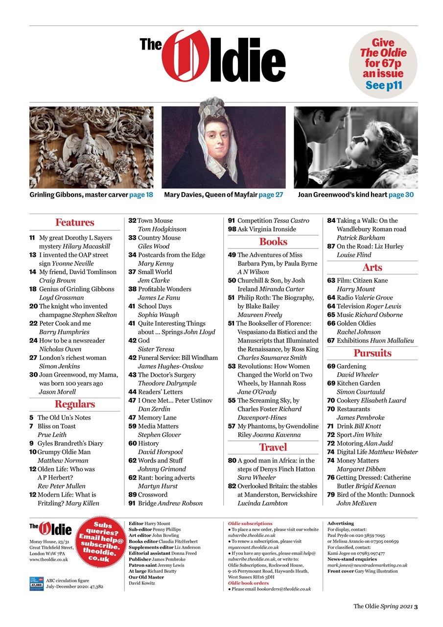 The Oldie Preview Pages