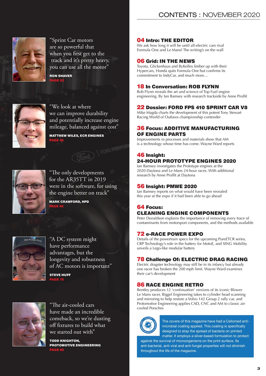 Race Engine Technology Preview Pages