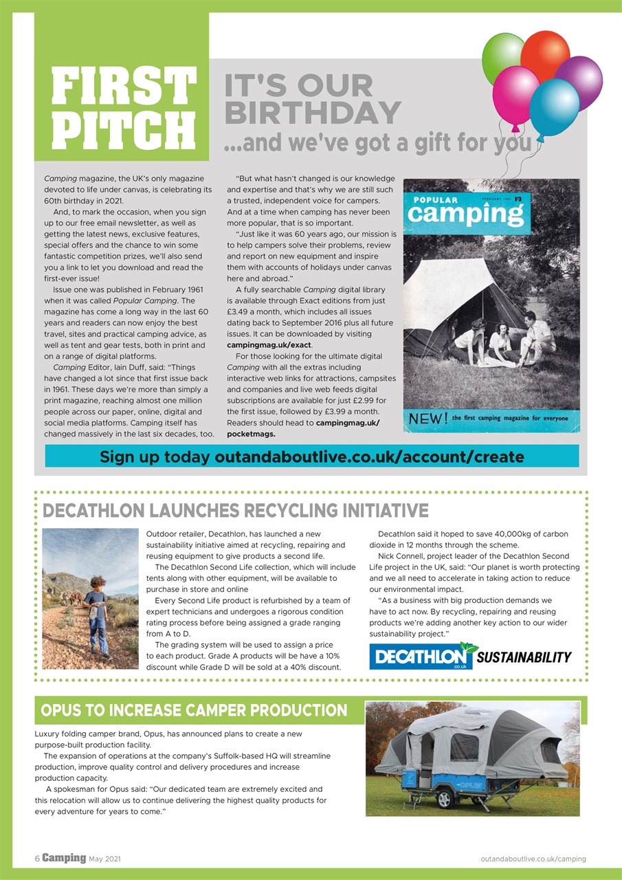 Camping Preview Pages