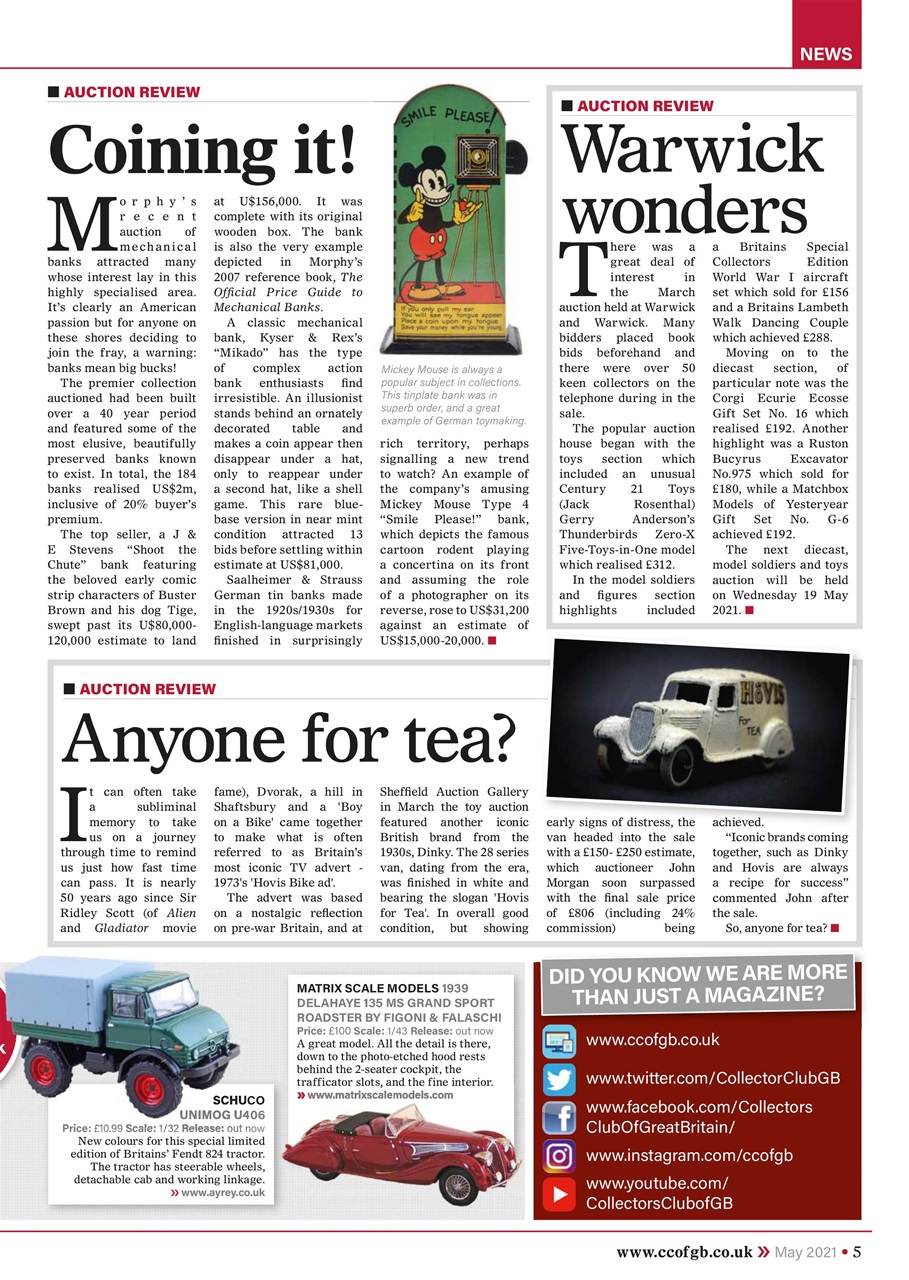 Collectors Gazette Preview Pages